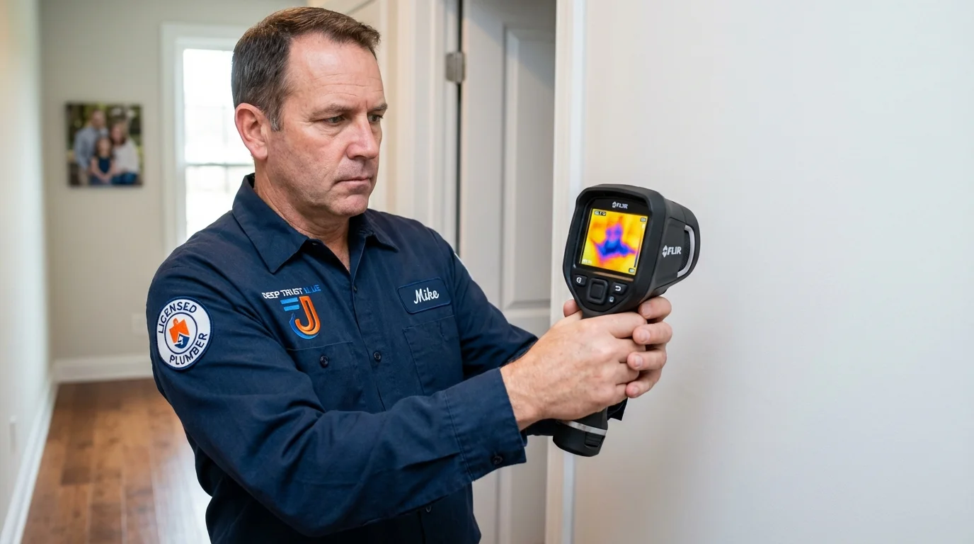 Thermal imaging leak detection by Johns Plumbing LLC in Saint Charles
